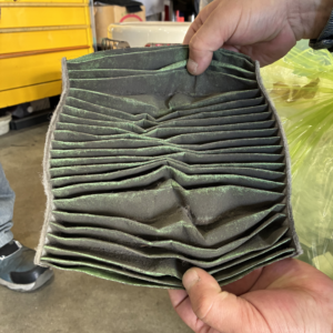 エアコンフィルターの汚れ